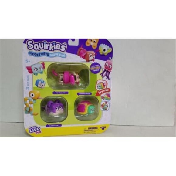 Little Live Pets SQUIRKIES Pop Tune Pup Clickety Cat Toggles Turtle Fidge Fun - Picture 5 of 6